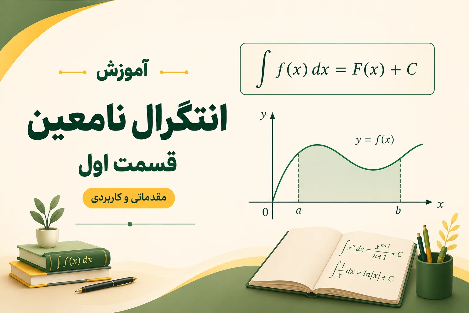 آموزش انتگرال نامعین-قسمت اول