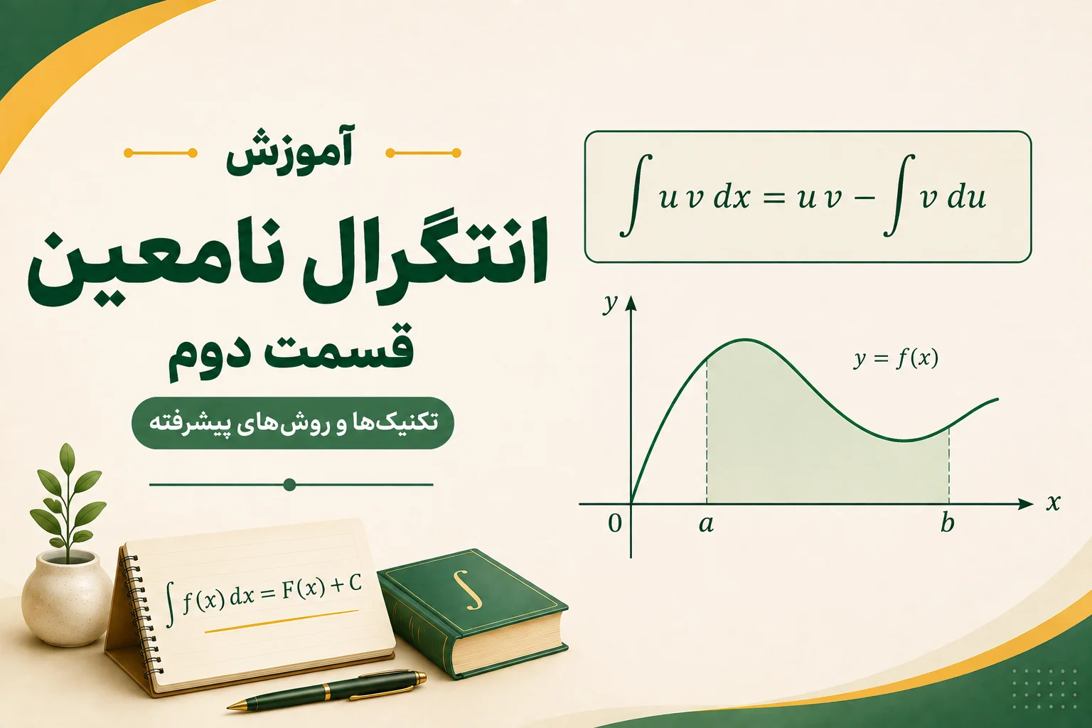 آموزش انتگرال نامعین-قسمت دوم