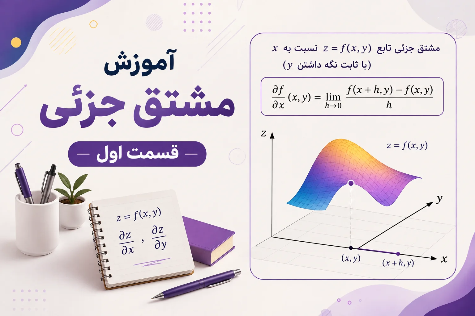آموزش مشتق جزئی - قسمت اول
