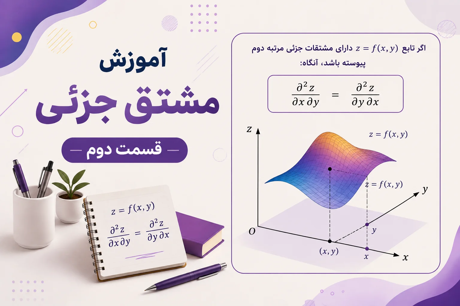 آموزش مشتق جزئی - قسمت دوم